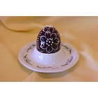 Kép 2/2 - Porcelán tojástartó - gyöngyvirágos