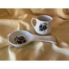 Kép 3/3 - Porcelán fakanáltartó - szilvás