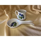 Kép 5/5 - Porcelán fakanáltartó - ibolyás