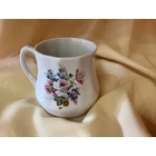 Kép 1/4 - Porcelán bögre - fehér rózsás