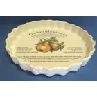 Kép 1/2 - Porcelán gyümölcstorta sütő - körtés