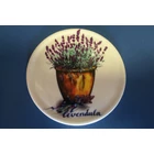 Kép 1/2 - Porcelán poháralátét levendula mintával