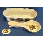 Kép 4/4 - Porcelán termékek körte mintával