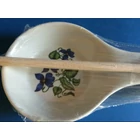 Kép 2/5 - Porcelán fakanáltartó - ibolyás