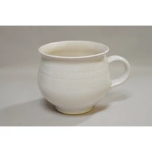 Mázas fehér bögre