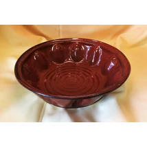 Salátás tál barna színben