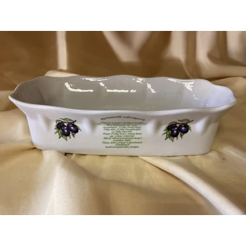 gyümölcskenyér forma porcelánból