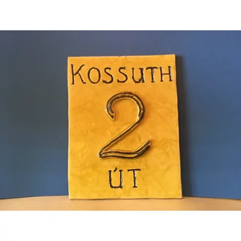 Házszámtábla Közepes Téglalap Alapú Kivitelben